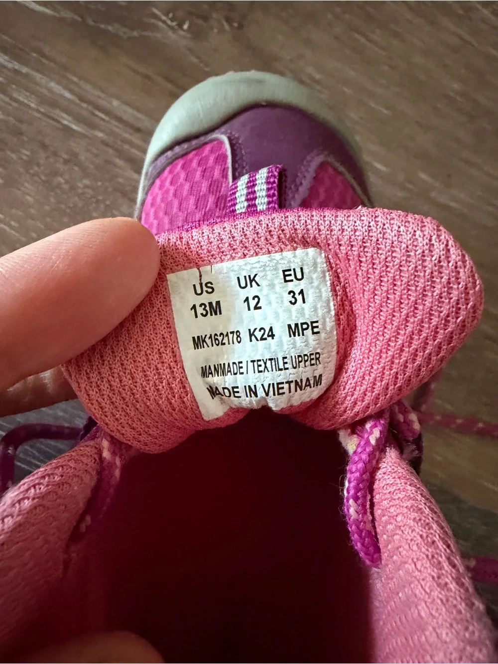 Merrell Kids Pink and Magenta Trail Boots size 13